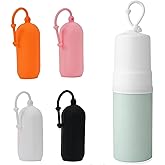 INOVERA (LABEL) 4 Pieces Travel Bottle Toiletry Bag Covers - Leak Proof Bottles Sleeves - Reusable Elastic Cover For Toiletry