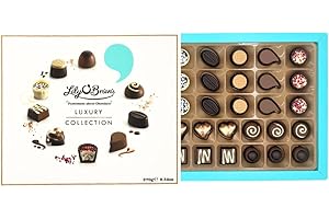 Lily O'Brien's Luxury Chocolate Gift Box 270g – 27 Assorted Chocolates, 9 Original Recipes – Large Sharing Box for Celebration, Birthday, Christmas