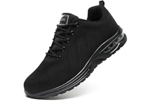 HANANI Chaussures de sécurité Homme Femme Basket de Securite Baskets Chantiers Embout Acier Respirant Chaussures de Travail Légère Amorti Confortable Anti-Perforation