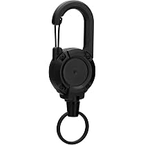 Llaveros Retráctiles Extensibles - Pack De 3 Con Cable De Acero De 65 Cm, Mosquetón Y Clip, Para Llevar Llaves O Tarjetas De Identificación