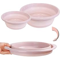 Bassine à Lessive Ovale TOMAINO - Plastique Rigide 45 Litres - 70 Cm - Pour Lavage, Jardin, Bain Chien - Fabriqué En Italie