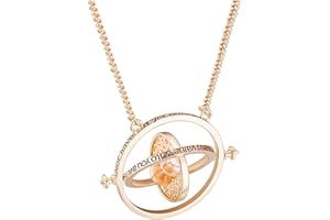 ysister Harry Zeitumkehrer,Zeitumkehrer Kette Hermine,Sanduhr Halskette, 360 Grad Zeit Konverter Sanduhr Anhänger, Wizard Party mit Sanduhr Requisiten Cosplay Fans