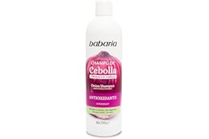 Champu Cebolla Babaria - Champú Cebolla Antioxidante | Shampoo De Cebollas 380ml | Champu Sin Olores | Champú Antioxidante | Sin Olores Y Sin Lágrimas | Para El Día A Día