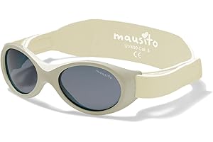 Mausito Occhiali da sole 0-18 mesi I FLESSIBILI Occhiali da sole bambino e bambina con fascia regolabile I 100% PROTEZIONE UV I occhiali da sole neonato ultraleggeri senza BPA I Progettati in Europa