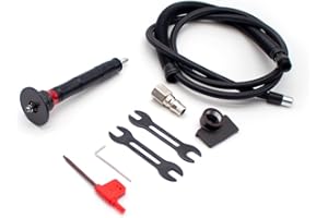 Toplionace Mini Smussatrice Pneumatica, Strumento per Smusso di Sbavatura in Metallo Regolabile in Mano con 2 Lame Originali 0.1-C0.9mm (AX207S)