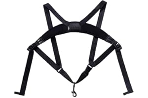 Rayzm Saxophone Strap for Adults and Children, Double Shoulder Neoprene (SBR) Memory Foam Strap for Sax, Padded Adjustable Strap for Alto/Tenor/Soprano/Baritone Saxophones
