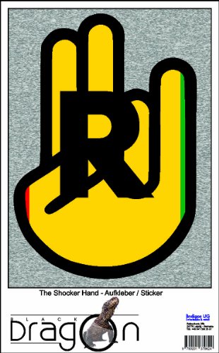 The Shocker Hand Decal Sticker Laptop skin 210x160 mm black Outline with Flag Rwanda-Ruanda The Shocker Hand Decal Sticker Laptop skin 210x160 mm black Outline with Flag Rwanda-Ruanda