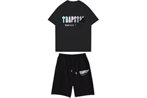 BFTHWY Chandal Trapstar Niño Manga Corta Camiseta y Pantalon Trapstar Corto Niño Camiseta Trapstar Niño Pantalon Corto Trapstar Niño Verano Conjunto Trapstar Niño