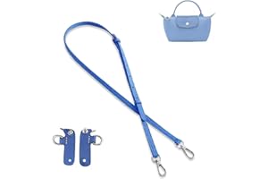 jiesinlov sac en cuir de vachette bandoulière réglable kit de conversion pour Le Pliage Pouch(MINI Nouvelle Version-Bleu)
