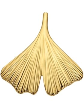 Gold 9 k ( 375 ) Motiv - Anhänger - Ginkoblatt - B. 19,6 mm - H. 19,9 mm