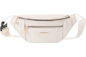 WisePoint Bum Bag, Oxford tyg Pack med justerbar rem, snygg midjeväska, bältesväska för kvinnor med spänne, crossbodyväska fö