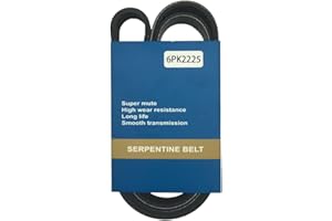 ICHEPLUS 6PK2225 Serpentine Belt 6 Ribs 87.6 inch for Eldorado 1990 Fleetwood 1990 Seville 1990 C1500 1997-1999 C2500 1997-2000 C3500 1997-2000 Venture 2001-2005 Dakota 2002 2004-2007 Ram 1500 2004-2007