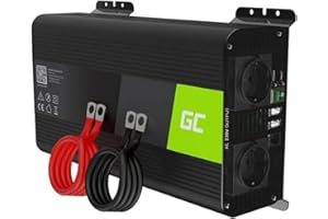 Green Cell PRO 1000W/2000W 12V do 230V Volt Czysty Sinus sinusoida Przetwornica Inwerter napięcia samochodowa Falownik solarny Konwerter prądu przemiennego Czysta fala sinusoidalna Przetwornik DC AC