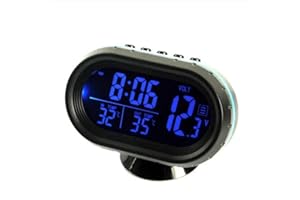 Huamengyuan Orologi per auto, orologi elettronici per auto, termometri per auto, orologi luminosi, forniture per auto