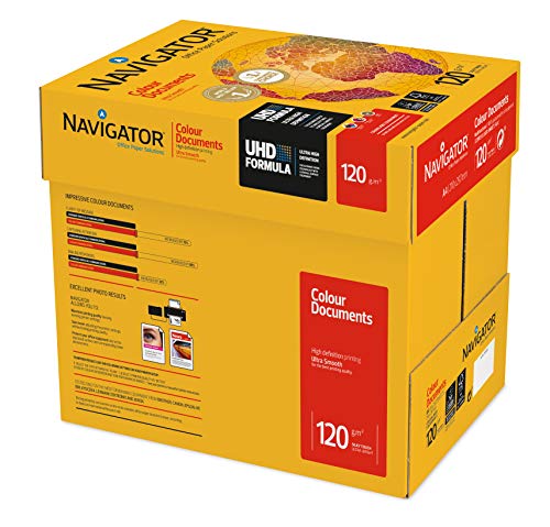 Navigator Colour Documents - Caja con folios de papel multifunción, 250 hojas, 8 paquetes