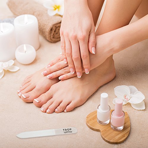 Trop Premium Glasnagelfeile inklusive hochwertigem Etui, für perfekte Nagelpflege Nagelfeile aus Glas / Kristall-Nagelfeile / Maniküre / Pediküre - 6