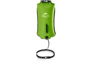 Naturehike Boya de natación Hinchable, Saco de natación Impermeable de 18 litros con Dos airbags, Adecuado para Aguas Abiertas y triatlón, flotabilidad de 18 kg, Garantiza la Seguridad al bucear,