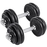 Umfangreich einsetzbar - Sei es im Fitnessstudio oder zuhause kann man Kurzhanteln für Muskelaufbau-Training von Bizeps, Schultern und Brust einsetzen