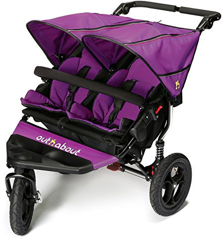 Out n About Nipper Double v4 Stroller Purple Punch