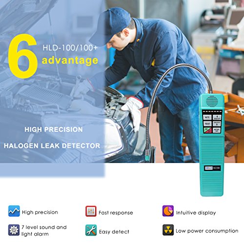 Signstek tragbare AC Kältemittel Halogen-Gasdetektor Tester Lecksucher mit hoher Empfindlichkeit - 7