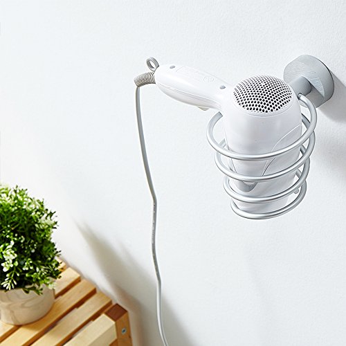 acmetop Fön Halter Wandhalterung, Edelstahl massiv Aluminium – Original Silber - 8