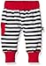 Rockabye Originals Unisex Baby Baggy Striped Trouser, Multicoloured (Black/White), 3-6 Months