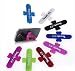 Produktbild MERES 8.5 * 2cm pro Einheit Größe 10 Arten Farbe Mini Einfacher Handyständer Touch-U Silikon Klappe Tablette Standplatzhalter für iPhone Samsung etc Smartphones pack of 20pcs