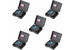 NMD&LR Paquete De 5 Cajas Protectoras De Plástico Compatibles con La Batería De Las Cámaras Gopro 8/7/6/5 Hero; Organizador Multifuncional para La Batería con Ranura para Tarjeta De Memoria