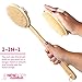 3 HEADED BATH BRUSH - The Best Bath Body Brush, Shower Brushes, Back Brush Scrubbers, Feet or Scalp Exfoliators Are Spa Essentials! Our Long Handled Skin Exfoliating Scrubber With 3 Heads Will Be Your Favorite Bath Accessories!