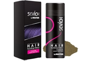 MAXTER Fibre Capelli - Nascondi Istantaneamente la Caduta dei Capelli - Polvere di Microfibre Cotone 100% Naturale per Uomini e Donne (Castano Chiaro 25g)