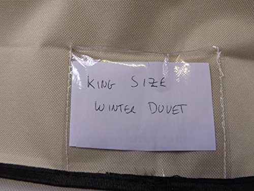Neusu Belastbare Unterbett-Aufbewahrungstasche Für Bettwäsche – Stabiles 600D Polyestermaterial Mit Verstärktem Griff – Für Die Aufbewahrung Von Oberbetten Bis Zum Format „King Size“ (96 cm x 48 cm x 18 cm) – Alternative Zur Blanket Box - 6