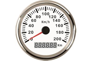 ELING compteur de vitesse GPS universel compteur kilométrique 200KM/H Speedo jauge pour bateau bateau de yacht de voiture avec rétro-éclairage 85mm 12V/24V