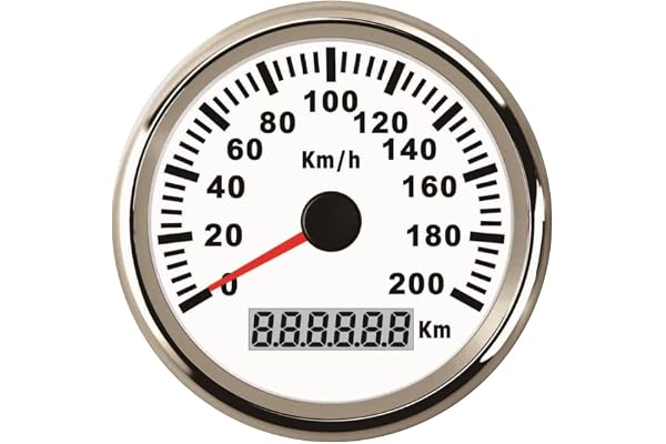 ELING compteur de vitesse GPS universel compteur kilométrique 200KM/H Speedo jauge pour bateau bateau de yacht de voiture avec rétro-éclairage 85mm 12V/24V
