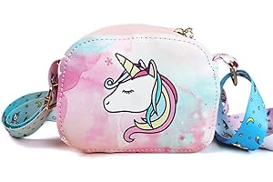 COWORK-UP Kleine Mädchen niedliche Einhorn Crossbody Tasche (Rosa)
