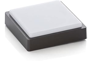 LED Ceiling Light Outdoor 'Nermin' (Modern) in Black (1 Light Source,) from Lindby | Outdoor Light