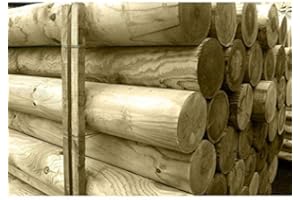 Ruby Horse Show Jump Poles - Machined Wood Jumping Pole 1.8m x 4" (100mm) (6)