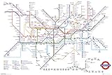 61 x 91,5 cm GB eye Ltd Transport for London, Underground Map, Maxi Poster 61 x 91,5 cm, Holz, Verschiedene, 65 x 3,5 x 3,5 cm