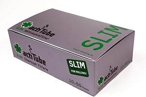 actiTube' Aktivkohlefilter SLIM (10x50Stück) - Megabox, 500 Stück (1er Pack)