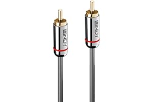 LINDY 35338 0,5 m cyfrowy kabel audio koncentryczny, Cromo Line antracyt