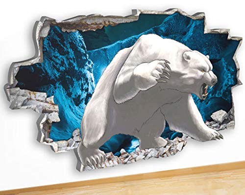 Preisvergleich Produktbild N125 Leinwandbild, Motiv Eisbär, Schneekind