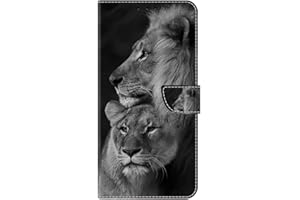 TUUNKMUY Hülle für iPhone 12 Pro Max Handyhülle [Premium PU Leder] [Kartenfach] [Standfunktion] TPU Stoßfest Schutzhülle Klapphülle Handytasche Lederhülle für iPhone 12 Pro Max,Löwe