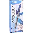 deli Q01330 Ball Point Pen Low viscosity ink for an extra smooth writing - Pack of 12