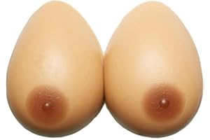 ZCOINS 1 par de formas de pecho de silicona artificial posoperatorias para mastectomía para mujer