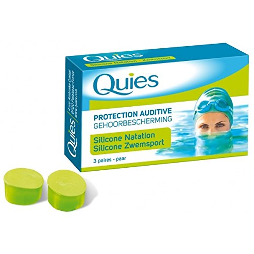 SILICONE EAR PLUGS QUIES SWIMMING 6 U