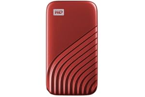 WD My Passport SSD, 1TB SSD Esterno, SSD portatile con tecnologia NVMe, USB-C, con velocità di lettura fino a 1050 MB/s, 1000 MBs in scrittura, funziona con PC, Xbox e Playstation, Rosso