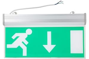 DIOCHE LED wyjście awaryjne światło znakowe, ewakuacja bezpieczeństwa wskaźnik ewakuacyjny o wysokiej jasności Wyjście/znak awaryjny znak wskazujący Wykrywanie awarii