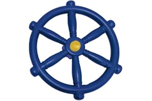 Amagogo Dekoratives Kinder Steuerrad, Steuerrad für Spielturm & Spielhaus, Kunststoff Piraten Steuerrad, Piraten-Lenkrad Steuerrad Spielturm Zubehör Steuerrad für Spielturm Abenteuerspielplatz