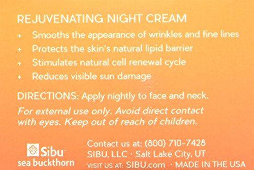 Sibu Beauty, Sea Buckthorn, Replenishing Night Cream, 1 fl oz (30 ml)