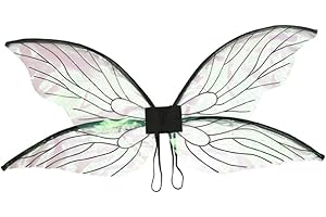 Alipis Ailes De Cigale Déguisement Fausses Ailes De Fée Habiller des Vêtements Décoratifs Aile De Cigale pour Filles Cosplay