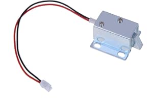 Starnearby Mini serratura elettrica per armadio, 6 V, 12 V, con chiusura magnetica